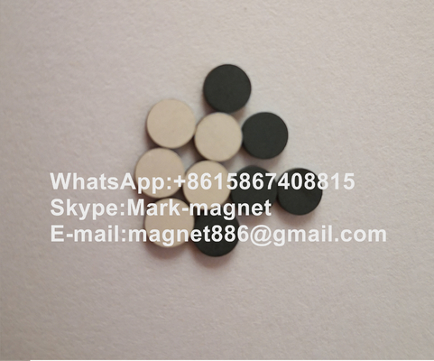 China Spinel lithium-based microwave ferrite D4.85X0.9mm with silver coating for   coaxial, waveguide, microstrip devices supplier